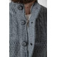 Кофта мужская на пуговицах, цвет серый, 214R10633.