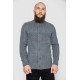 Кофта мужская на пуговицах, цвет серый, 214R10633.
