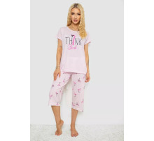 Женская пижама с принтом, цвет розовый, 243R7156