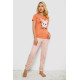 Женская пижама с принтом, цвет оранжевый, 243R15846