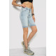 Шорти джинсові жіночі, колір блакитний, 182R1699