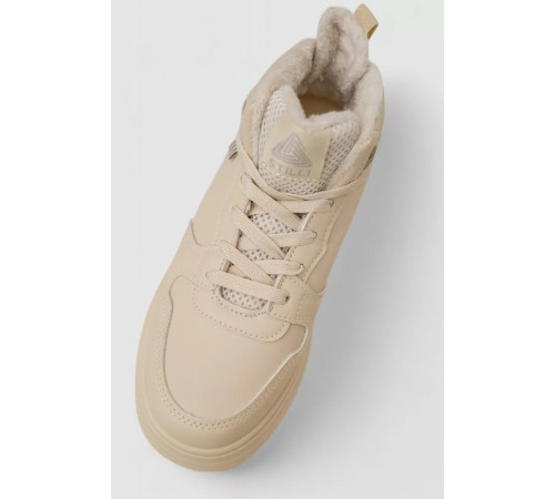 Кросівки жіночі зимові на хутрі, колір бежевий, 248RAM09-3