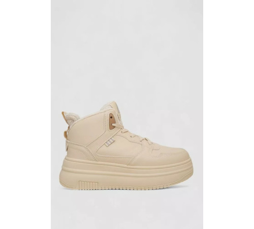 Кросівки жіночі зимові на хутрі, колір бежевий, 248RAM09-3