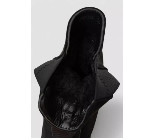 Черевики жіночі зимові на хутрі, колір чорний, 243RPM3143-3