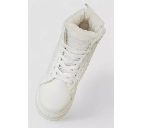 Черевики жіночі зимові на хутрі, колір білий, 248RMB14