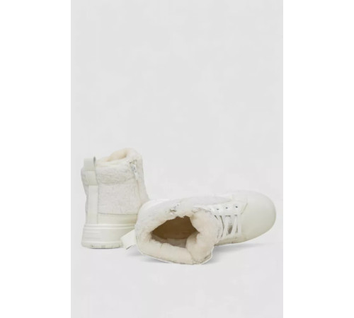 Черевики жіночі зимові на хутрі, колір білий, 248RMB14