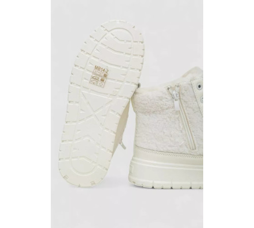 Черевики жіночі зимові на хутрі, колір білий, 248RMB14