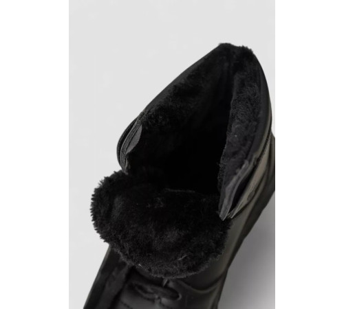 Кросівки жіночі зимові на хутрі, колір чорний, 248RMB12
