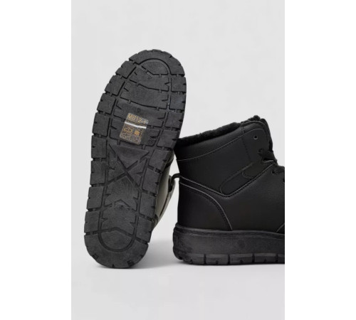 Кросівки жіночі зимові на хутрі, колір чорний, 248RMB12