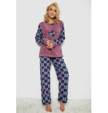 Пижама женская махра, цвет пудро-синий, 238R58441.