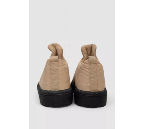 Дутики женские зимние на меху, цвет черно-бежевый, 248RFM04