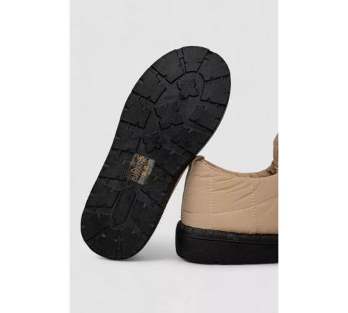 Дутики женские зимние на меху, цвет черно-бежевый, 248RFM04