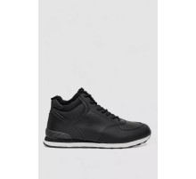 Кроссовки мужские зимние на меху, черно-белый, 248RCX700