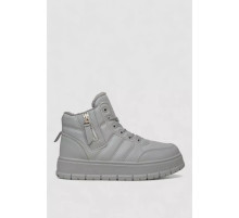 Кросівки жіночі зимові на хутрі, колір сірий, 248RMB06