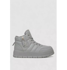 Кросівки жіночі зимові на хутрі, колір сірий, 248RMB06