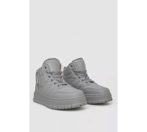 Кросівки жіночі зимові на хутрі, колір сірий, 248RMB06