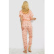 Пижама женская с принтом, цвет персиковый, 243R15436.