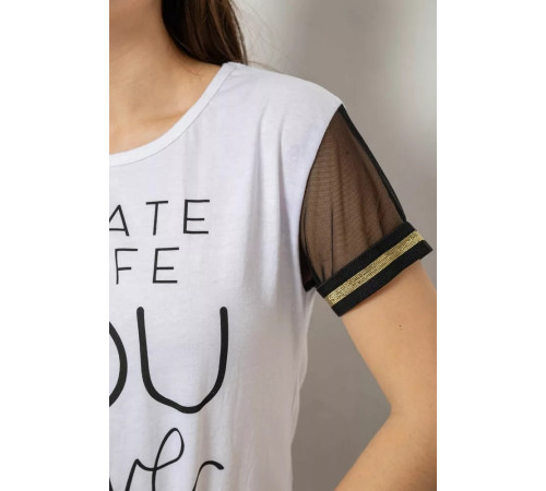 Женская пижама, цвет белый, 243R1488-002