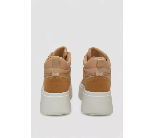 Кросівки жіночі демісезонні на платформі, колір бежевий, 243R2024-9