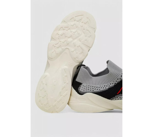 Слипоны женские из ткани, цвет черно-серый, 244R321C