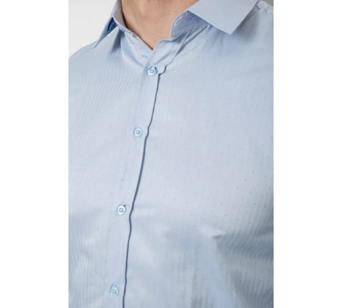 Сорочка чоловіча однотонна, колір блакитний, 214R818