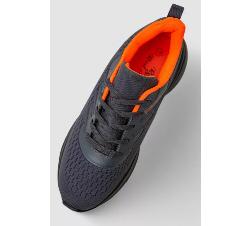 Кросівки чоловічі демісезонні, колір сіро-помаранчевий, 244RF717