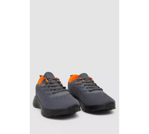 Кросівки чоловічі демісезонні, колір сіро-помаранчевий, 244RF717