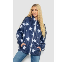 Женская ветровка с капюшоном, цвет синий, 238R102