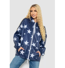 Вітровка жіноча з капюшоном, колір синій, 238R102