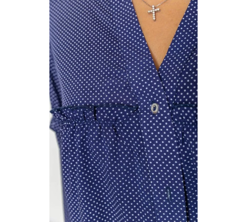 Блуза, колір синій, 102R306