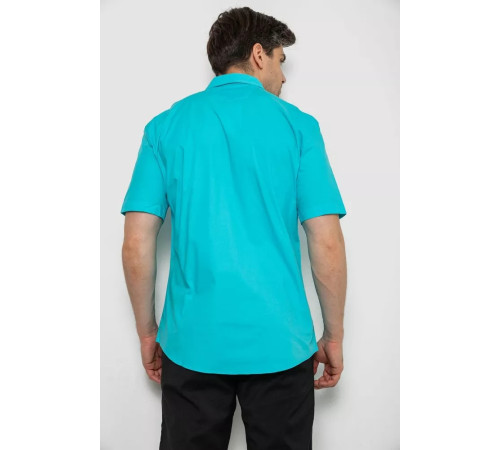 Рубашка мужская, цвет бирюзовый, 214R7008-1