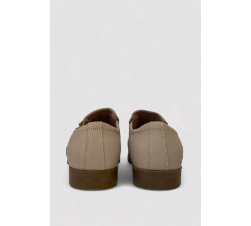 Туфлі чоловічі з перфорацією, колір темно-бежевий, 243RC1595