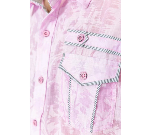 Сорочка чоловіча з принтом, колір світло-бузковий, 186R3203