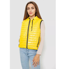 Жилетка женская дутая, цвет желтый, 102R380