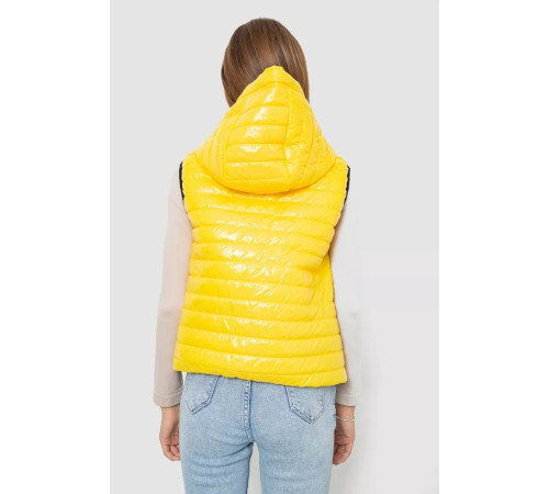Жилетка жіноча дута, колір жовтий, 102R380