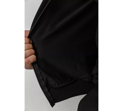 Спорт костюм чоловічий двонитка, колір чорний, 119R200-1