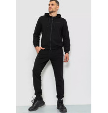 Спорт костюм чоловічий двонитка, колір чорний, 119R200-1