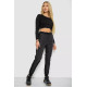 Брюки женские укороченные, цвет черный, 243RA044