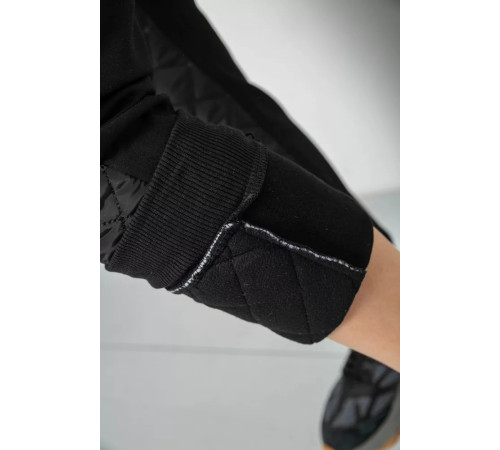 Брюки женские укороченные, цвет черный, 243RA044