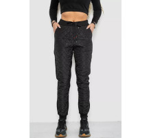 Брюки женские укороченные, цвет черный, 243RA044