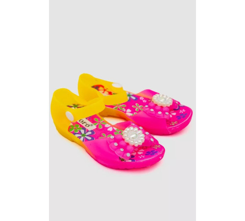 Босоніжки дитячі, колір рожево-жовтий, 243ROG005