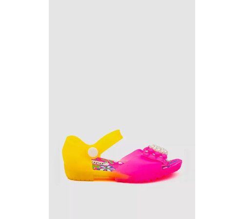 Босоніжки дитячі, колір рожево-жовтий, 243ROG005