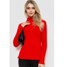 Кофта женская однотонная, цвет красный, 244R2302.