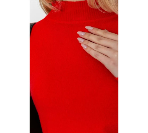 Кофта женская однотонная, цвет красный, 244R2302.