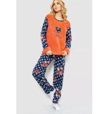 Пижама женская махра, цвет коралловый, 214R0283