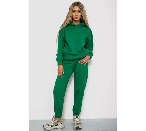 Спорт костюм женский двунитка, цвет зеленый, 102R7717