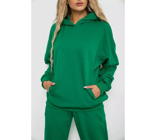 Спорт костюм женский двунитка, цвет зеленый, 102R7717