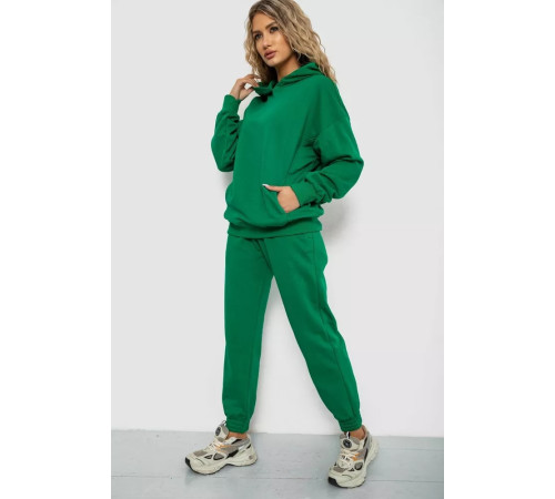Спорт костюм женский двунитка, цвет зеленый, 102R7717