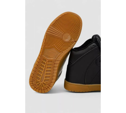 Кроссовки мужские зимние на меху, цвет черно-бежевый, 248RH1050-7.