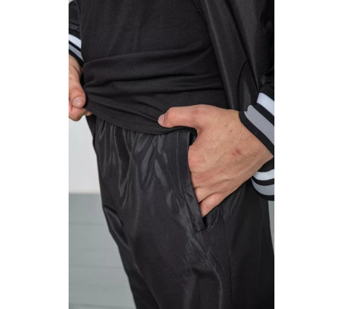 Спорт чоловічий костюм, колір чорний, 244R901